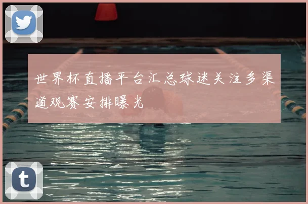 世界杯直播平台汇总球迷关注多渠道观赛安排曝光